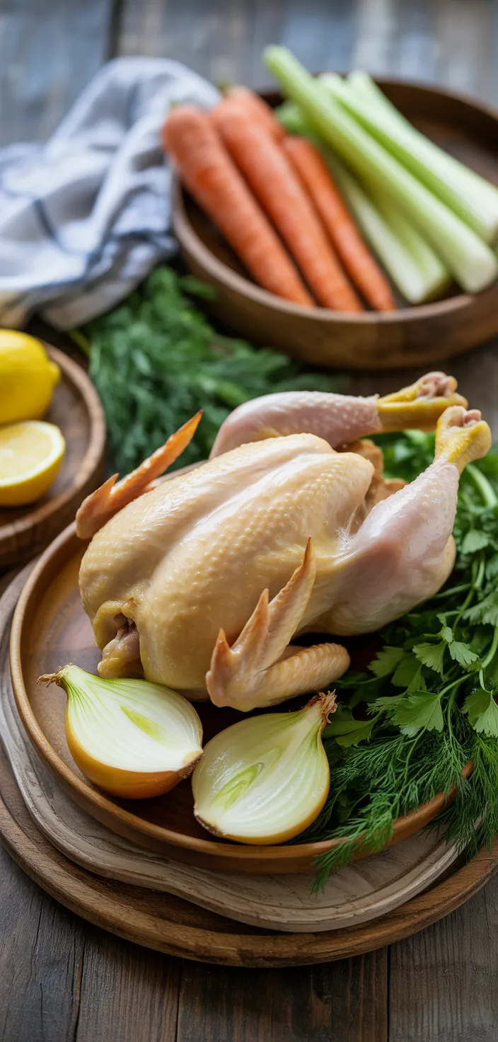 Ingredients photo for Greek Lemon Chicken Orzo Soup (Kotosoupa Avgolemono) Recipe