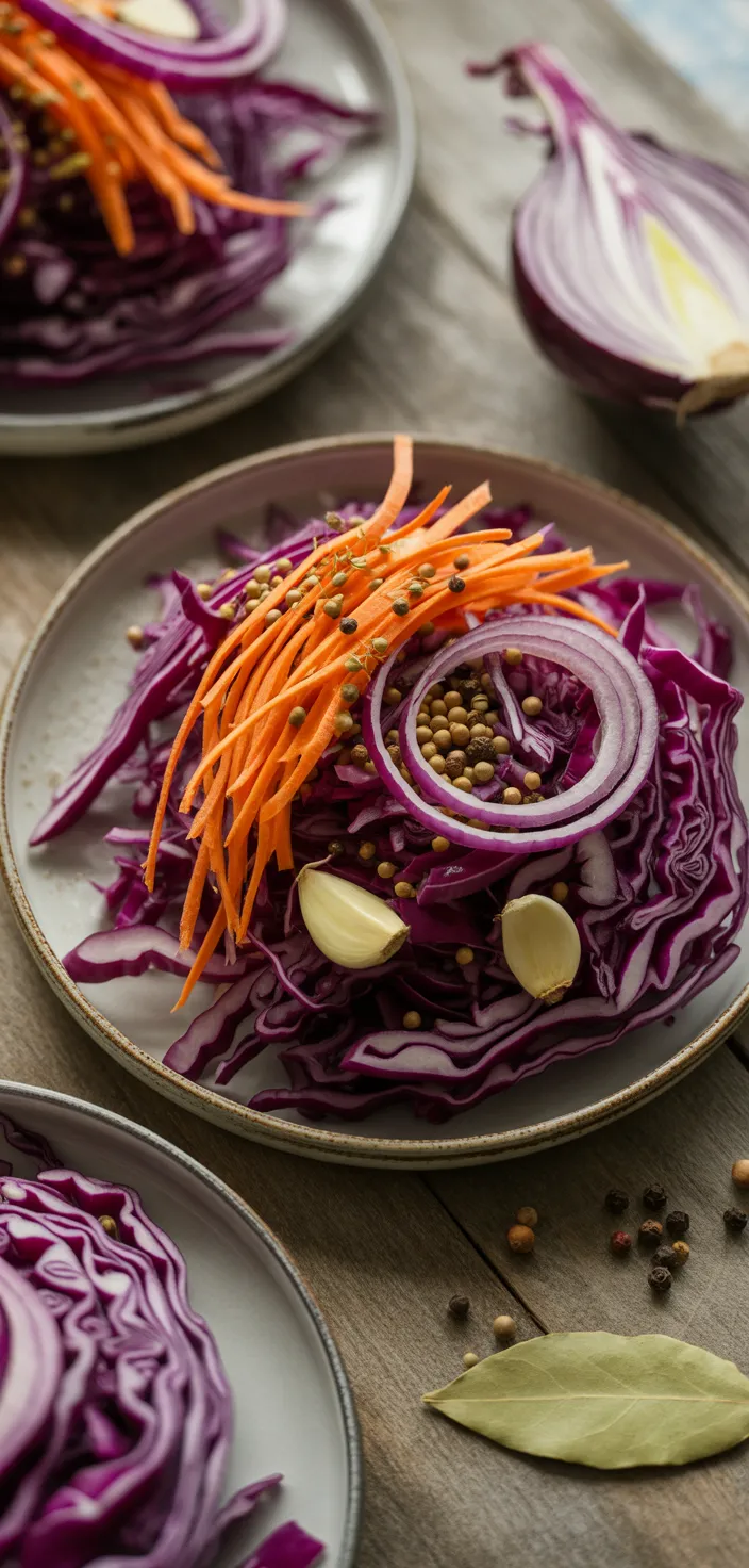 Ingredients photo for Pickled Red Cabbage Recipe