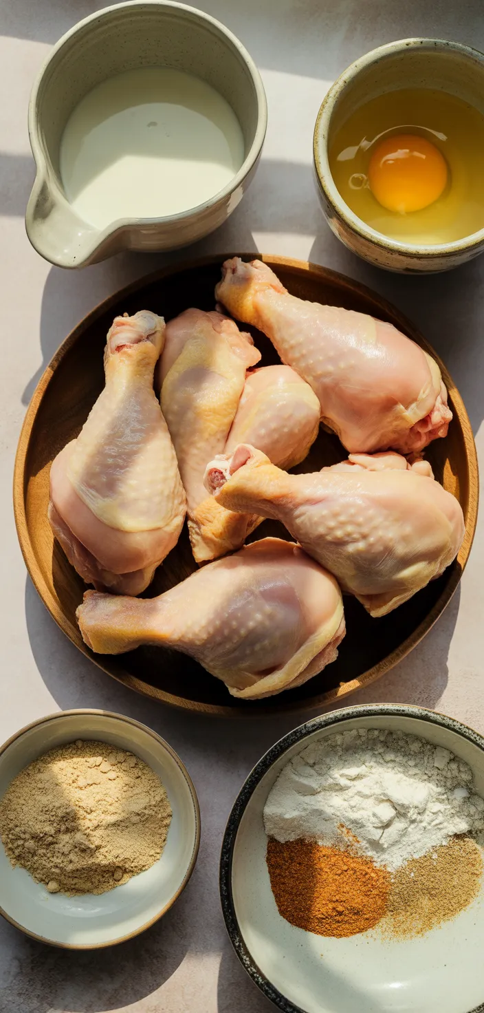 Ingredients photo for Air Fryer Fried Chicken Recipe