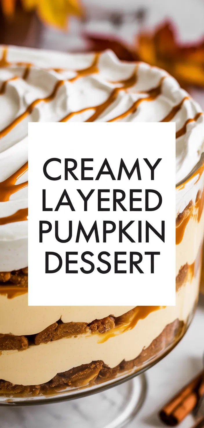 A photo of Creamy Layered Pumpkin Dessert Recipe