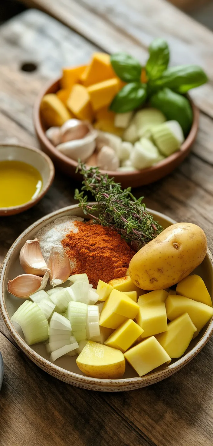 Ingredients photo for Creamy Yellow Squash Soup Recipe