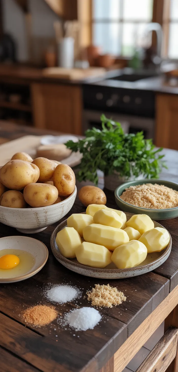 Ingredients photo for Homemade Potato Tots Recipe