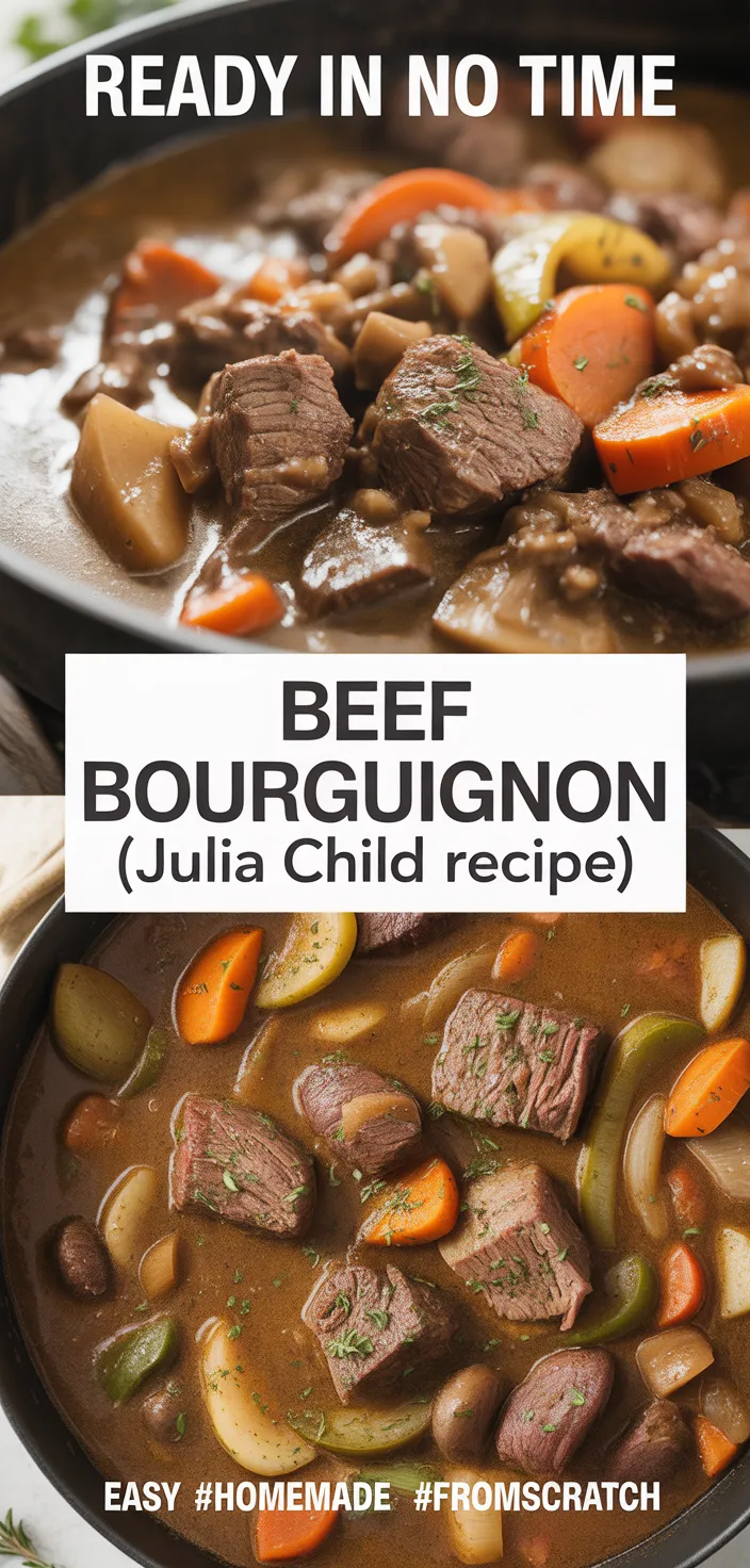 A photo of Beef Bourguignon (Julia Child Recipe)