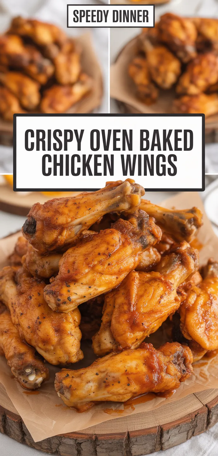 A photo of Crispy Oven Baked Chicken Wings Recipe