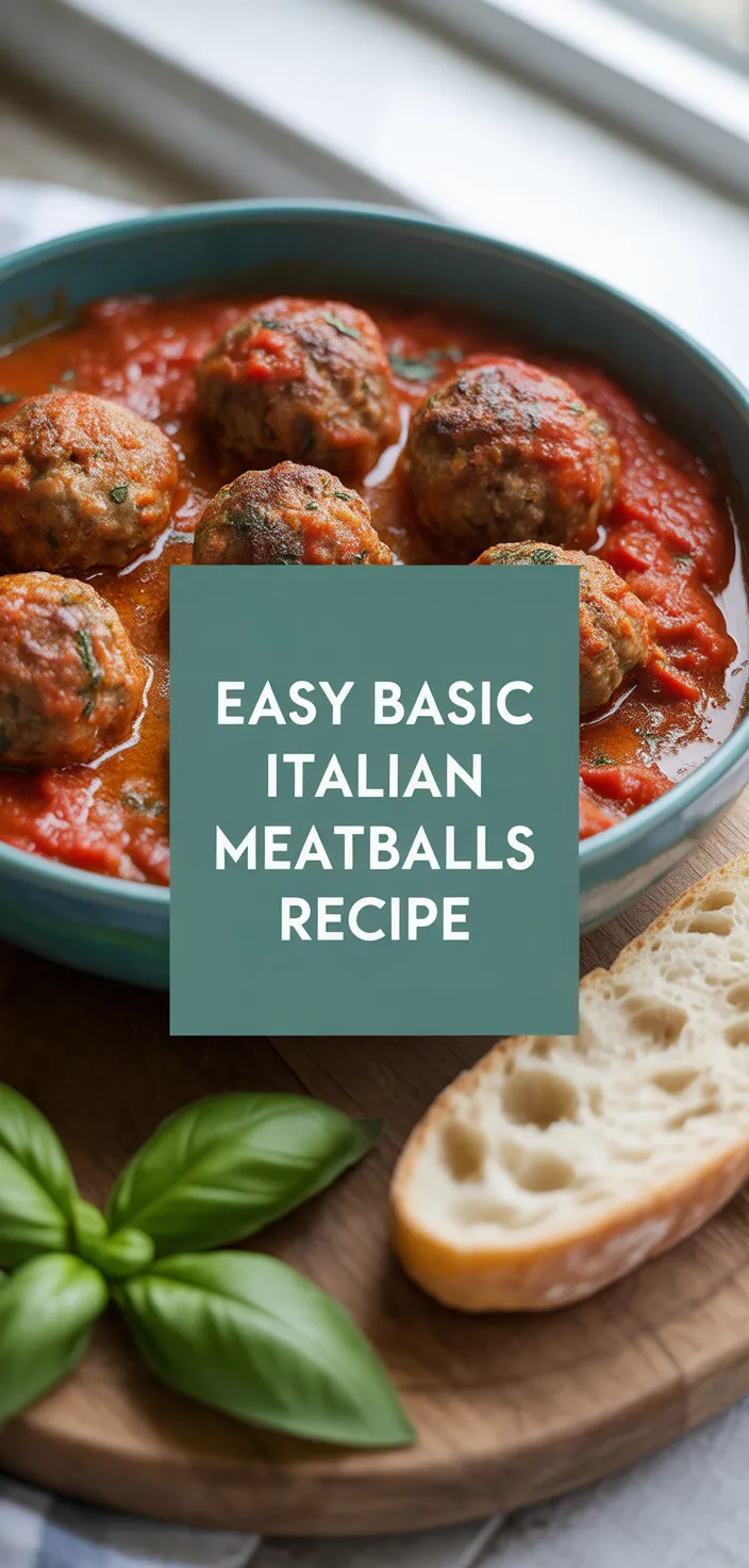 A photo of Easy Basic Italian Meatballs Recipe