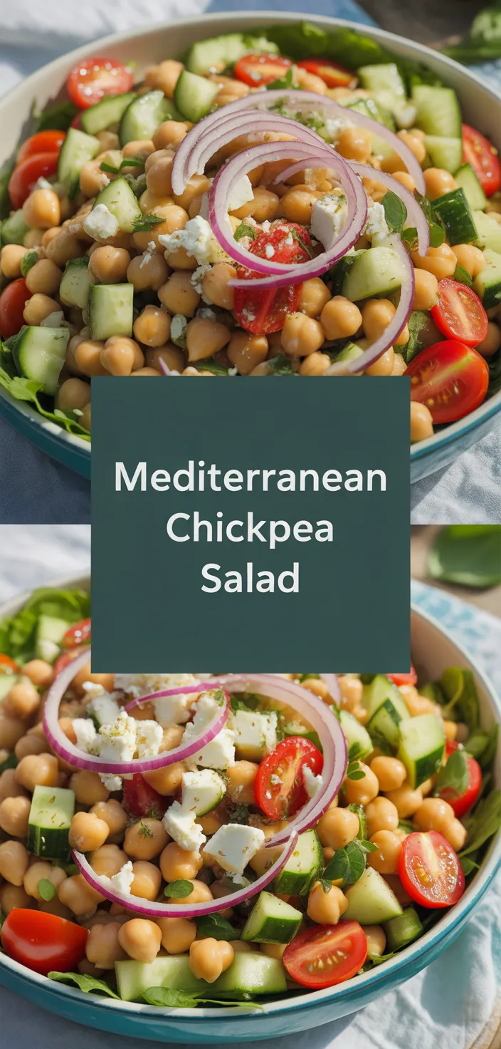 A photo of Mediterranean Chickpea Salad Recipe