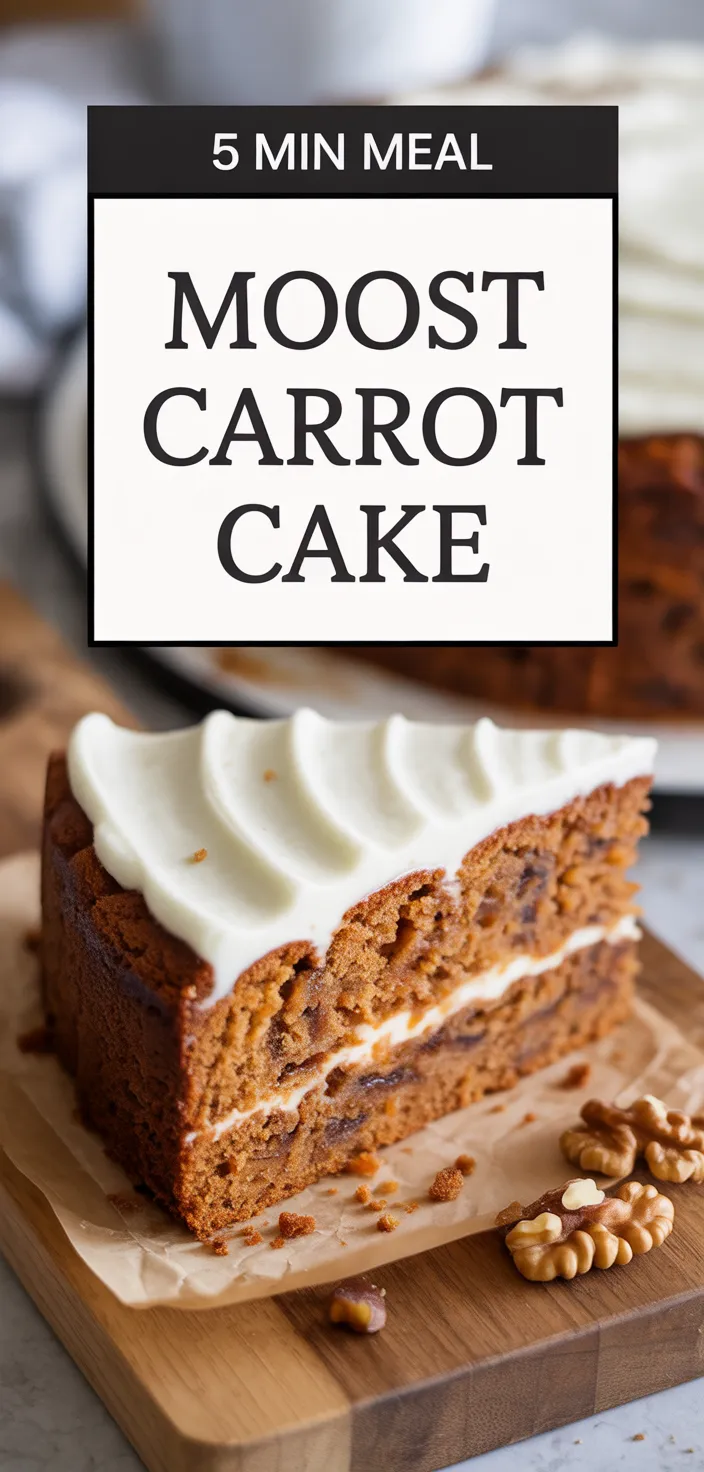 A photo of Moist Carrot Cake {With Cream Cheese Frosting} Recipe