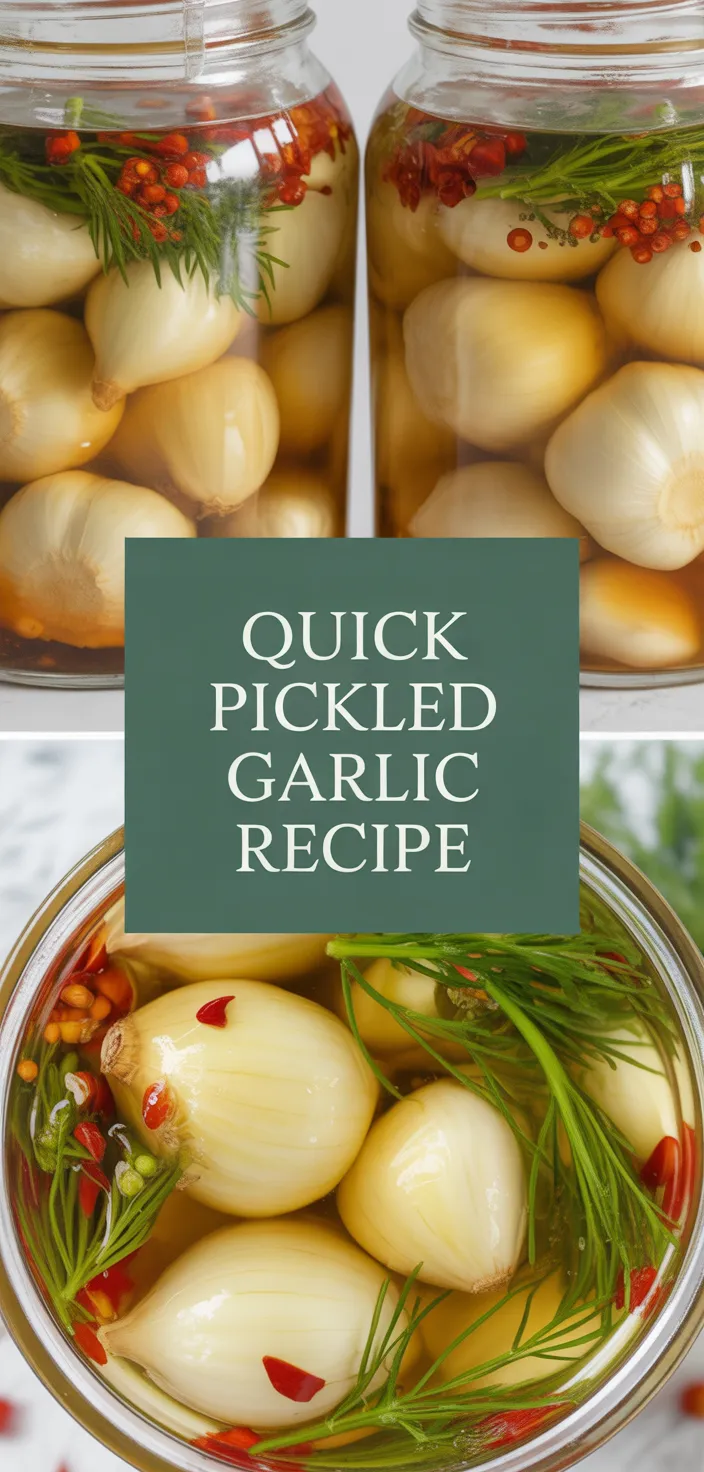A photo of Quick Pickled Garlic Recipe
