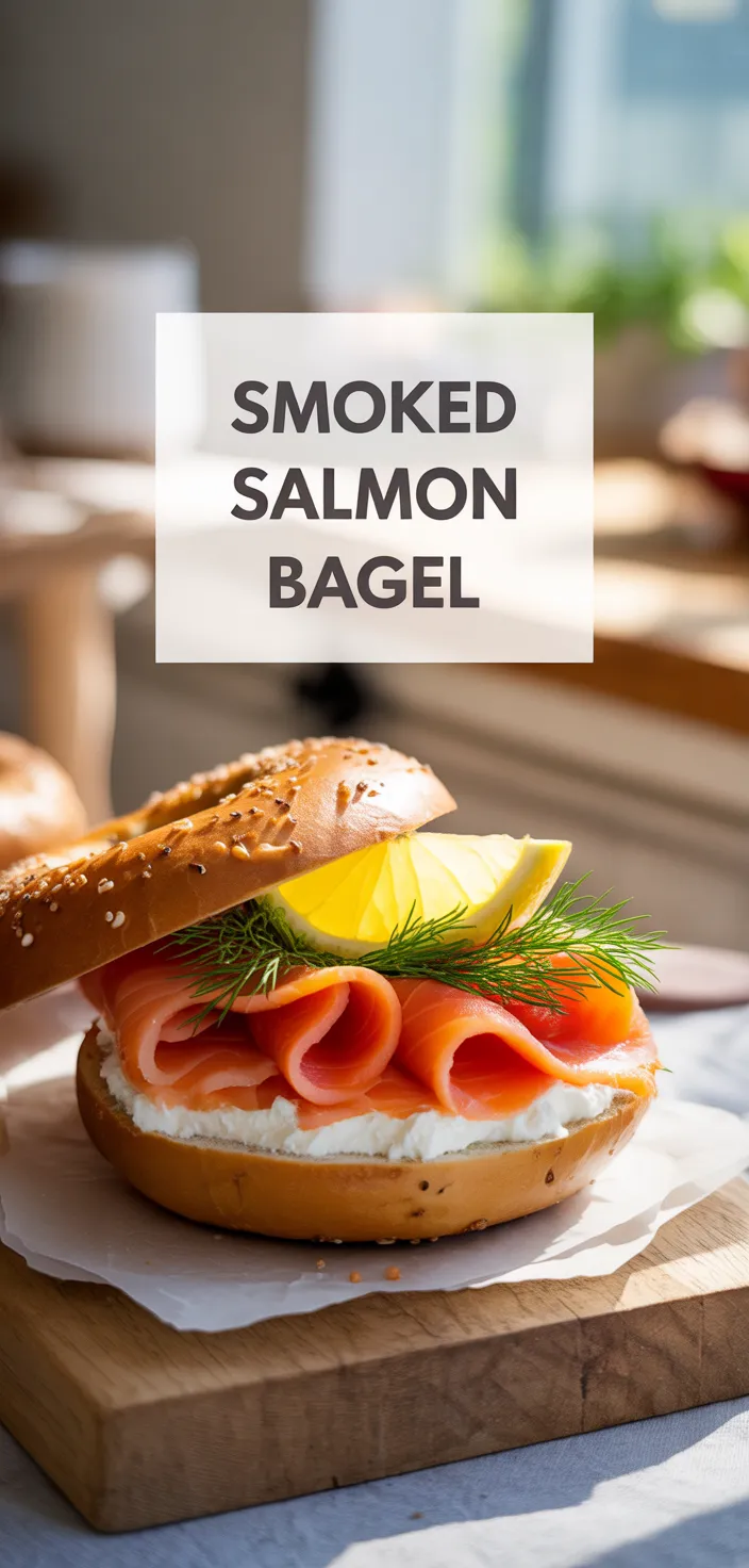 A photo of Smoked Salmon Bagel Recipe