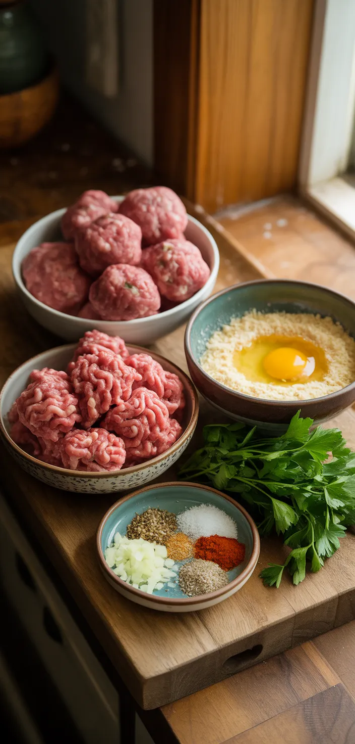 Ingredients photo for Easy Basic Italian Meatballs Recipe