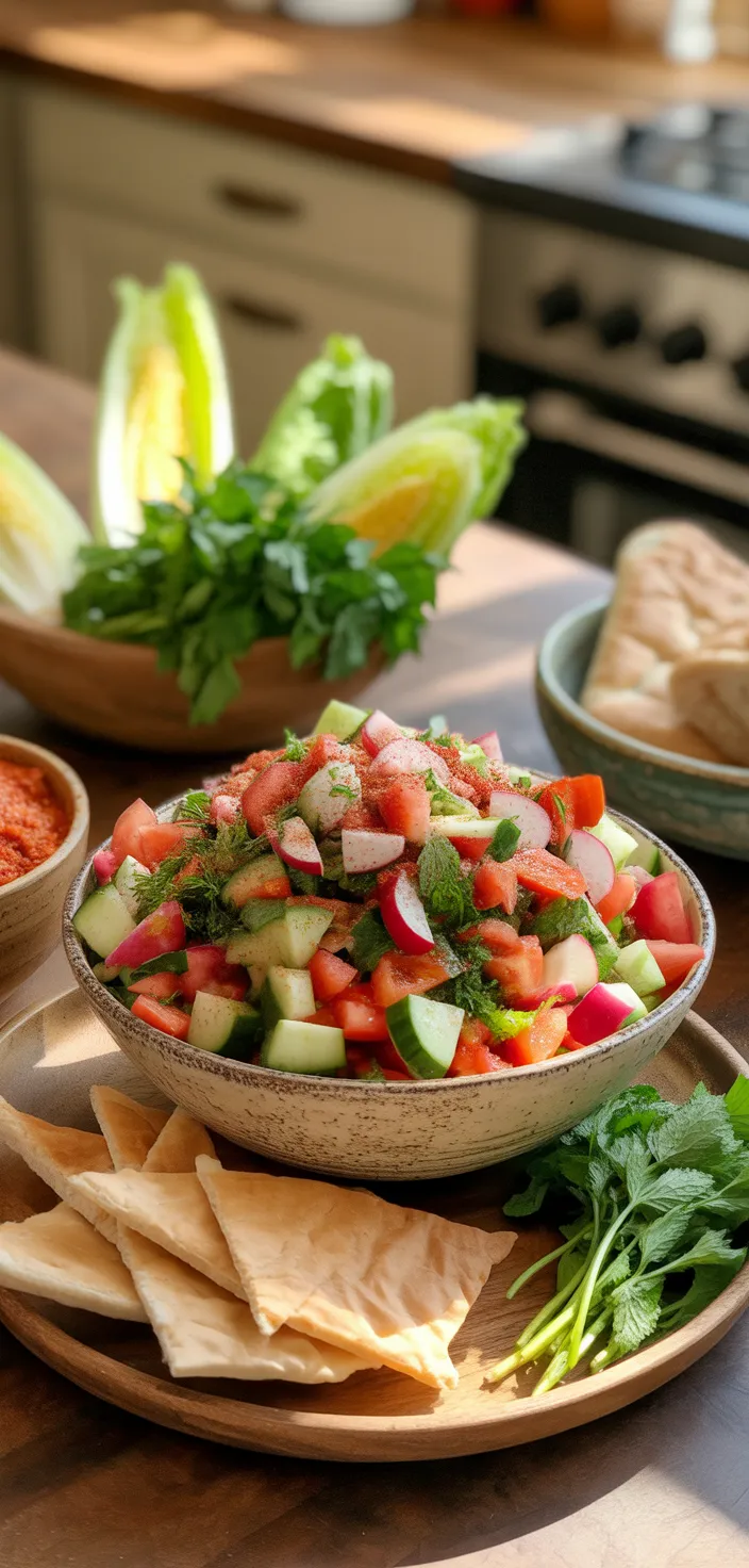 Ingredients photo for Fattoush Salad Ingredients Recipe