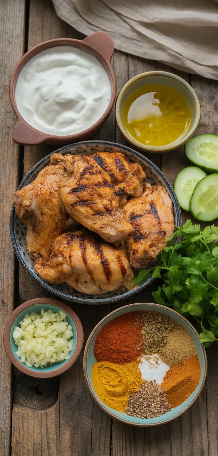 Ingredients photo for Homemade Chicken Shawarma Recipe