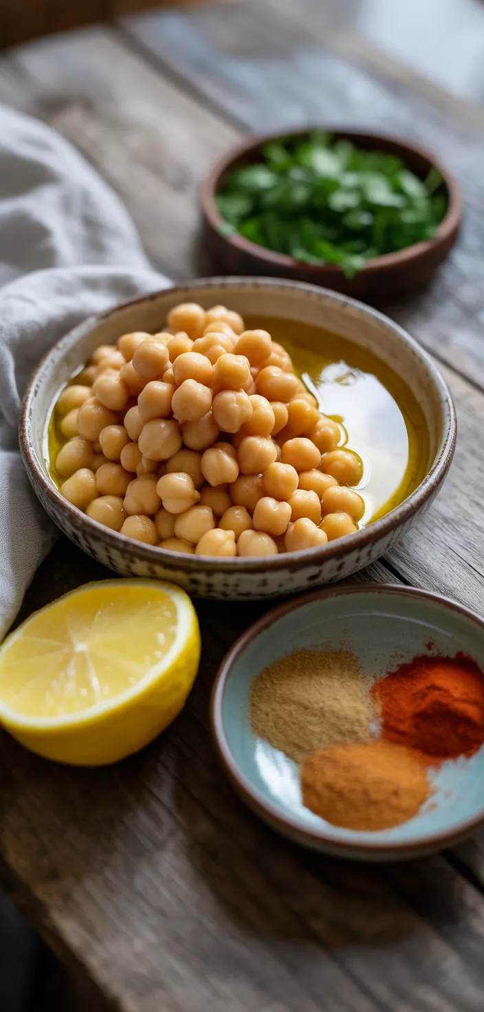 Ingredients photo for Hummus Without Tahini Recipe