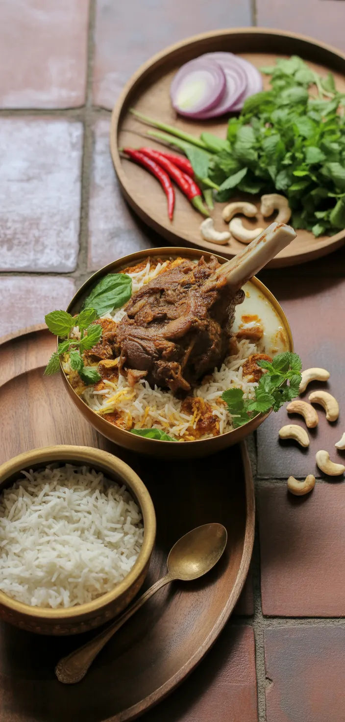 Ingredients photo for Hyderabadi Lamb Biryani Recipe