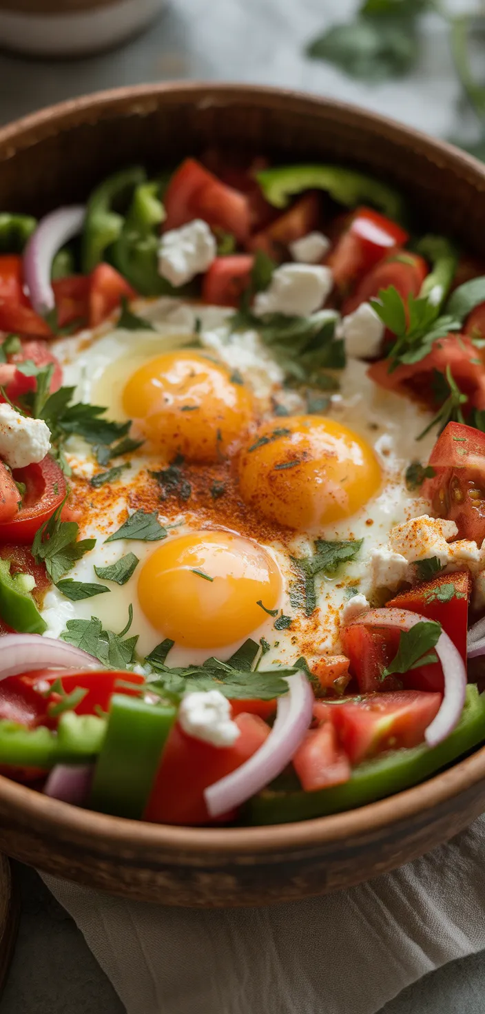 Ingredients photo for Menemen (Turkish Scrambled Eggs) Recipe