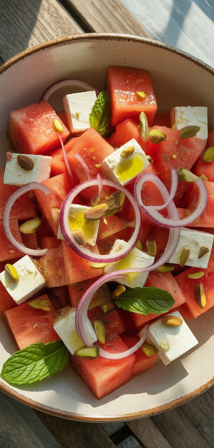 Ingredients photo for Watermelon And Feta Salad Recipe