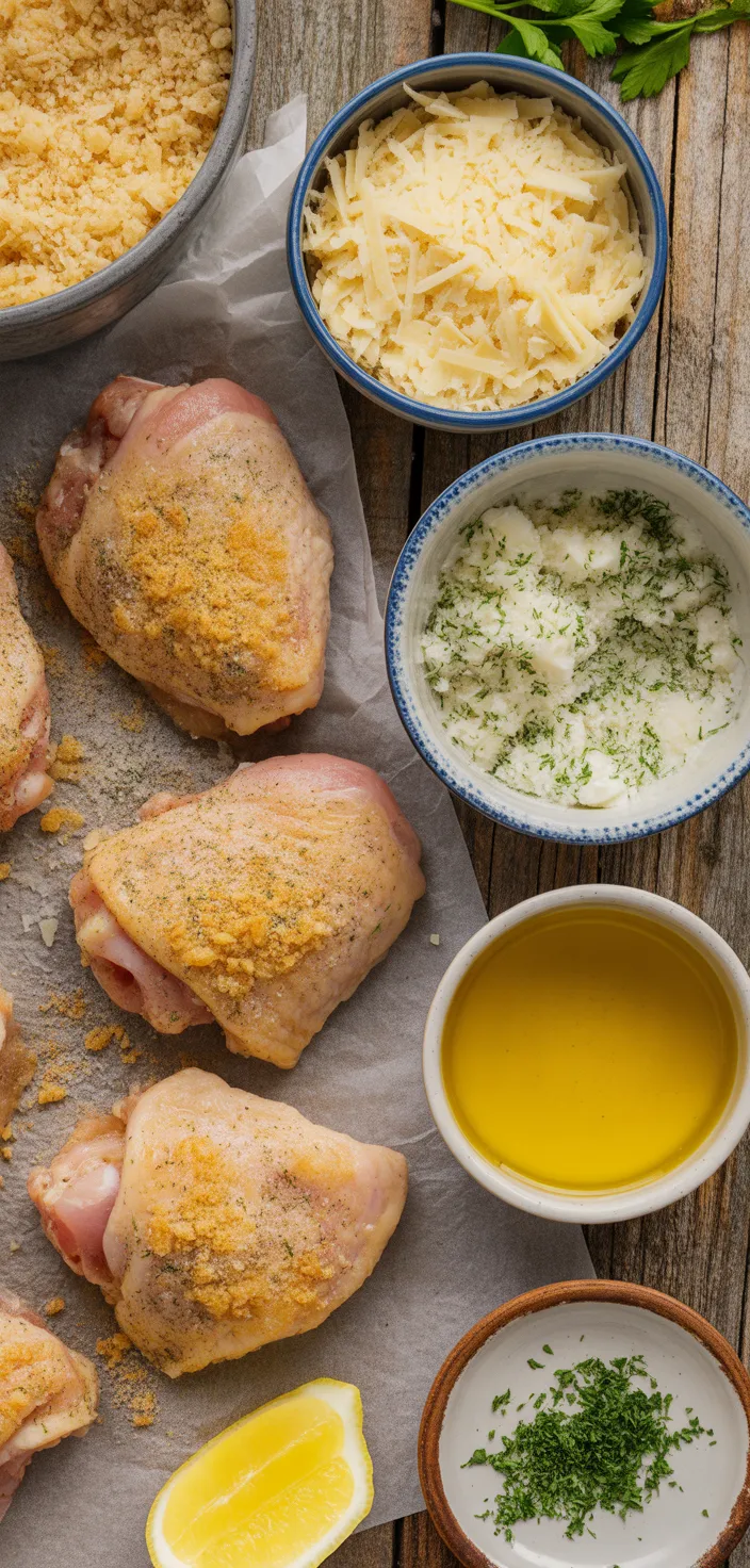 Ingredients photo for Baked Ranch Seasoning Chicken Thighs Recipe