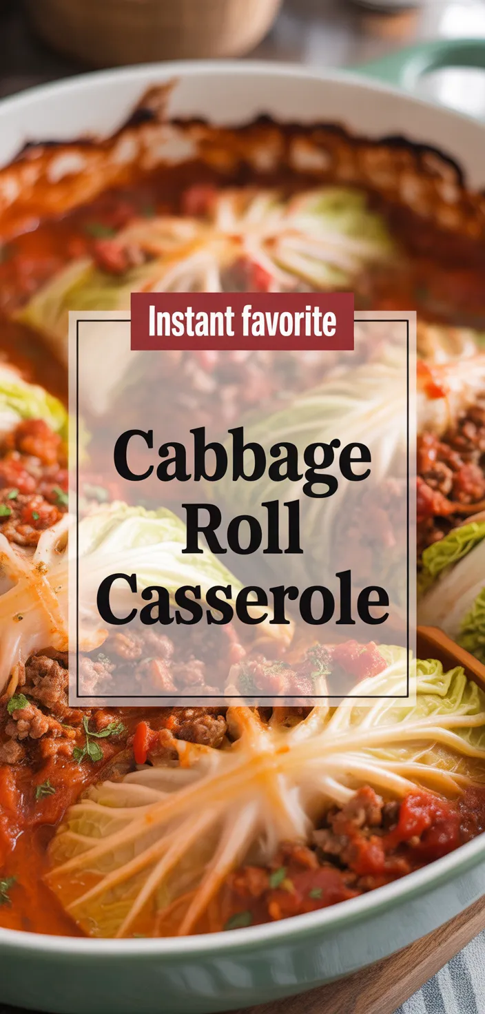 A photo of CABBAGE ROLL CASSEROLE Recipe