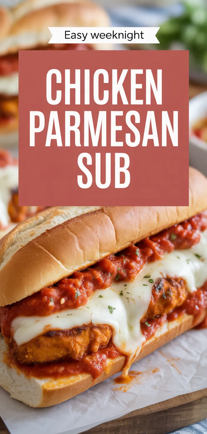 A photo of Chicken Parmesan Sub Recipe