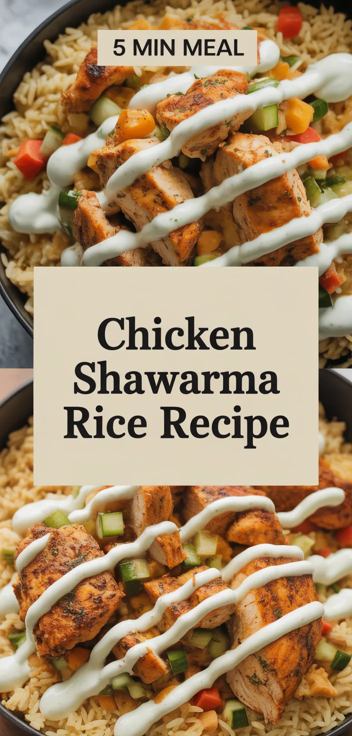 A photo of Chicken Shawarma Rice Recipe