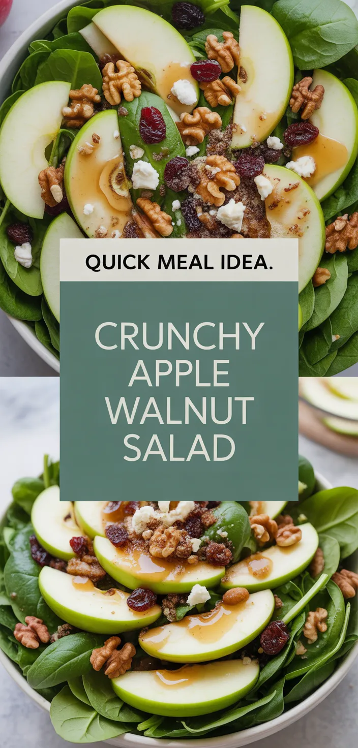 A photo of Crunchy Apple Walnut Salad Recipe
