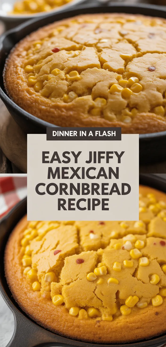 A photo of Easy Jiffy Mexican Cornbread Recipe