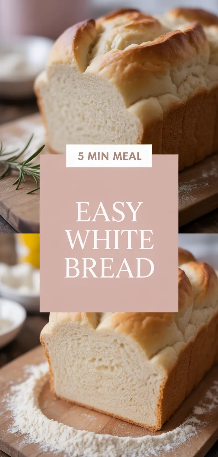 A photo of Effortless White Bread Recipe For Beginners