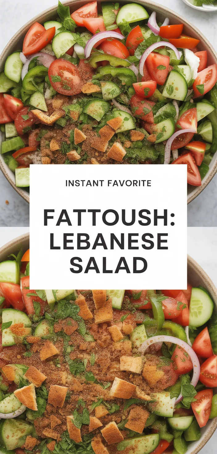 A photo of Fattoush: Lebanese Salad Recipe