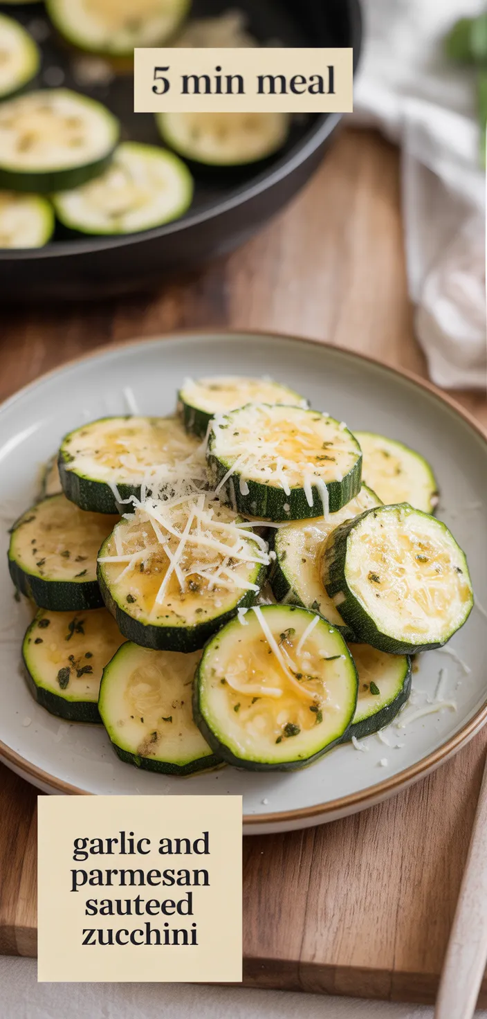 A photo of Garlic And Parmesan Sauteed Zucchini Recipe