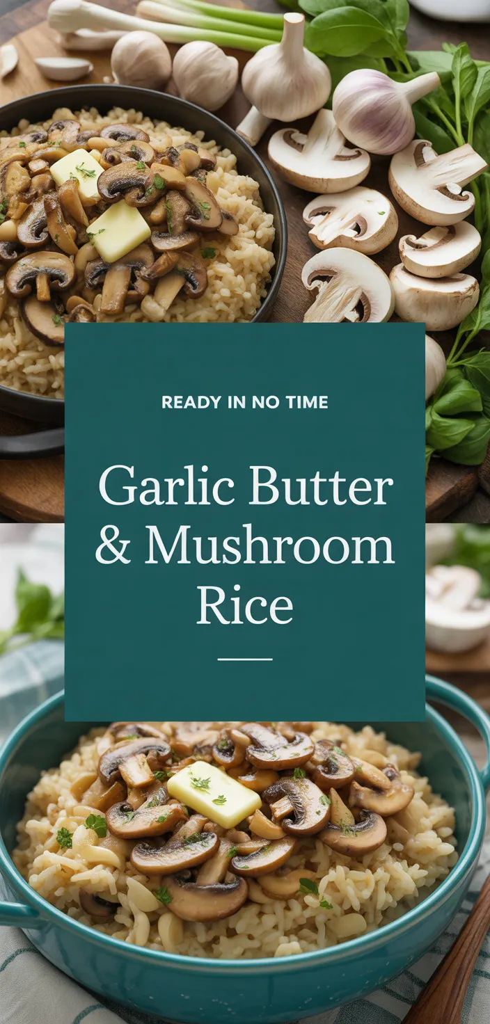 A photo of Garlic Butter & Mushroom Rice Recipe