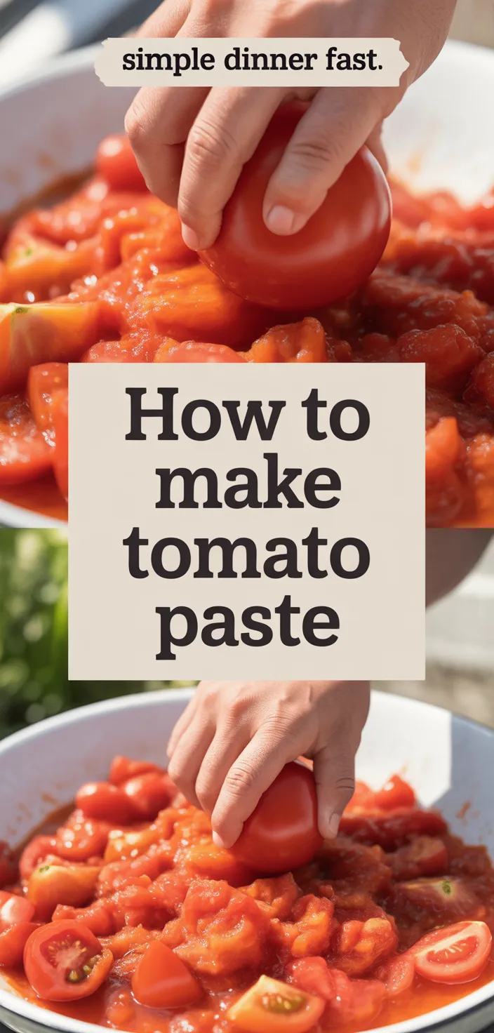 A photo of How To Make Tomato Paste Recipe