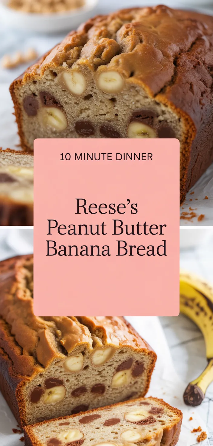 A photo of Reese’s Peanut Butter Banana Bread Recipe