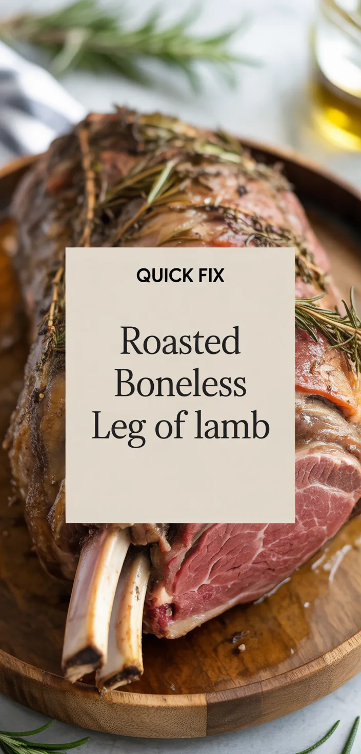 A photo of Roasted Boneless Leg Of Lamb Recipe