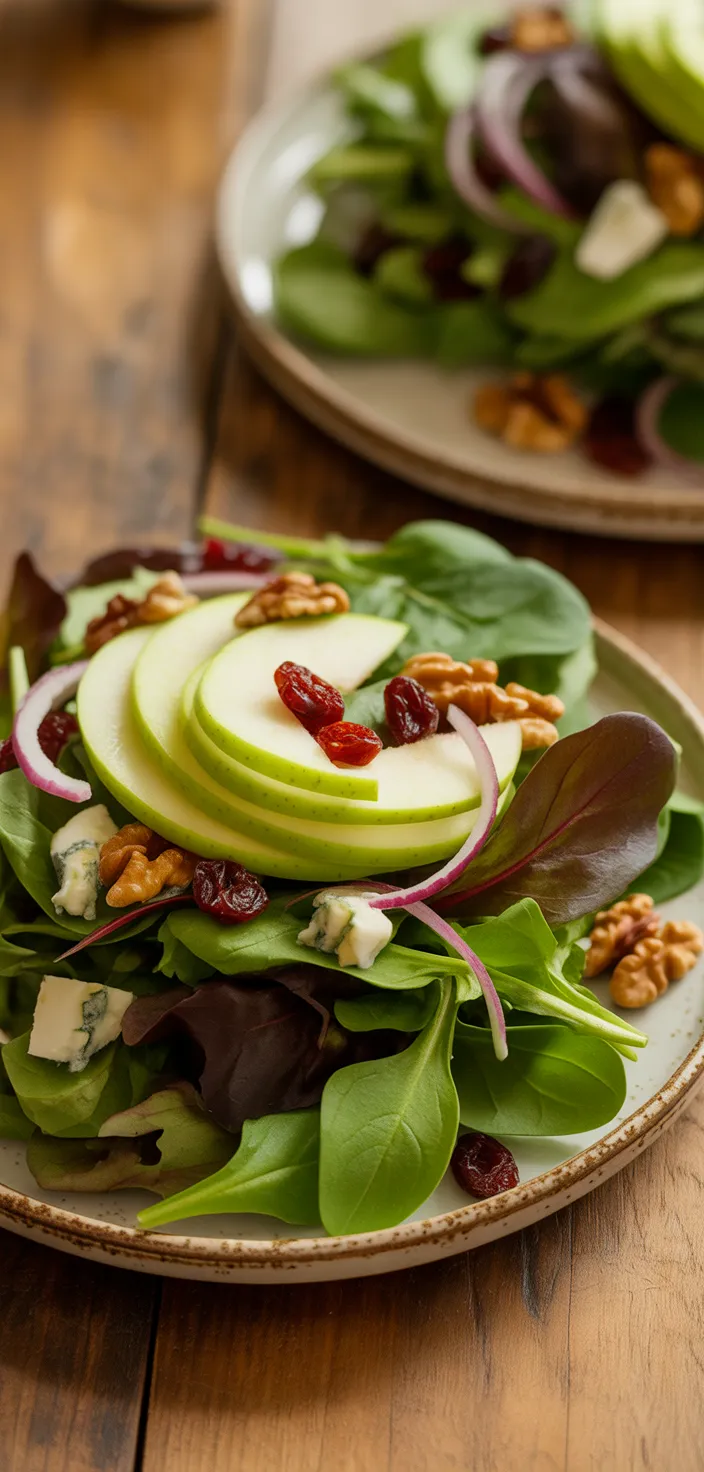 Ingredients photo for Crunchy Apple Walnut Salad Recipe
