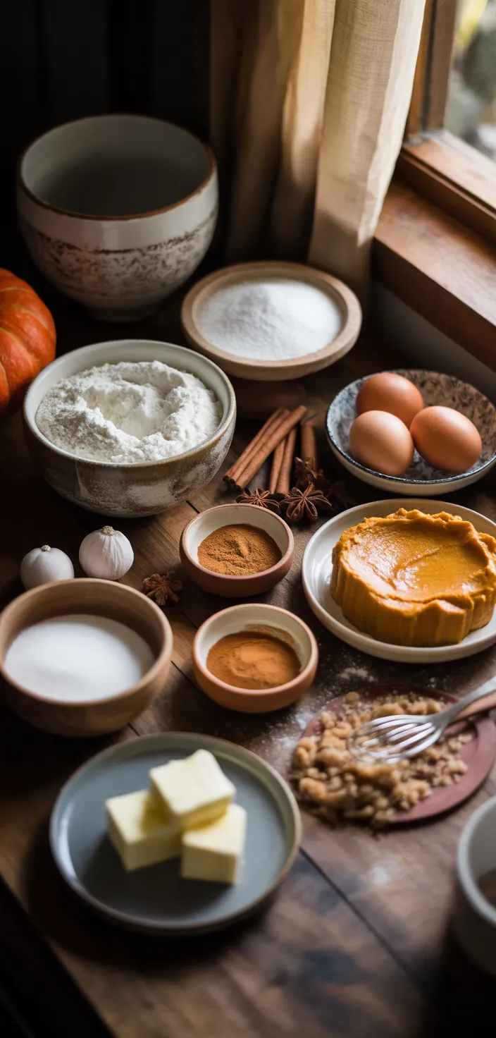 Ingredients photo for Pumpkin Coffee Cake Recipe