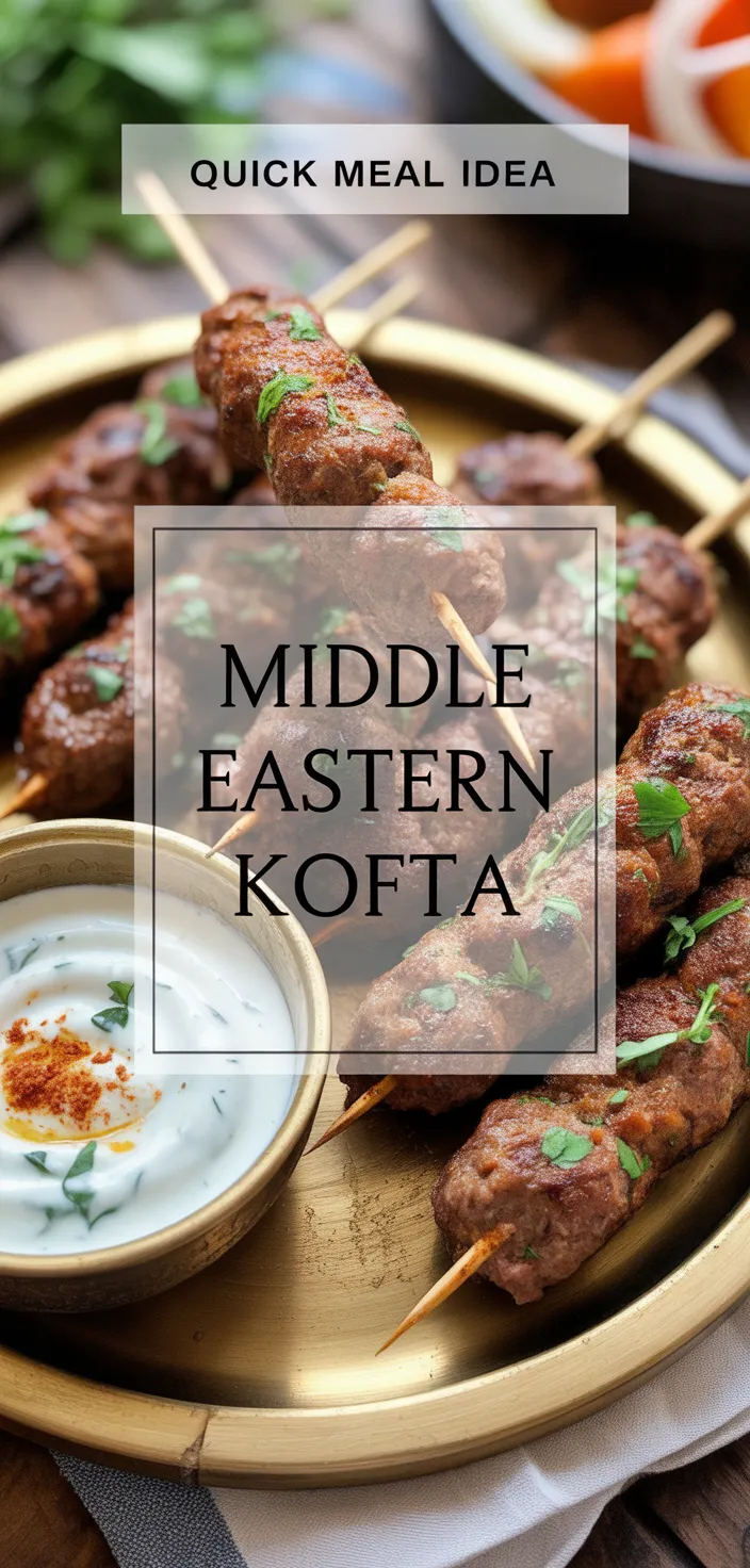 A photo of Authentic Middle Eastern Beef Kofta Recipe