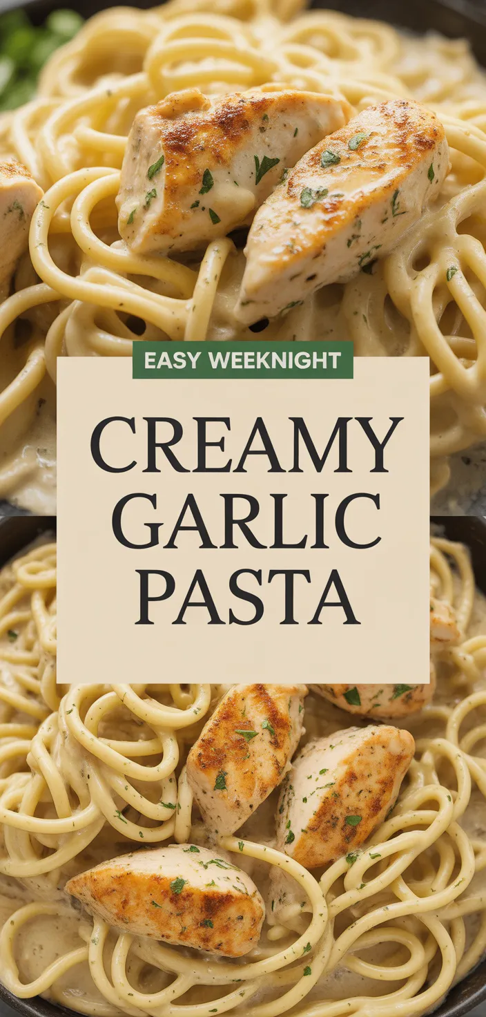 A photo of Creamy Garlic Parmesan Chicken Pasta – Easy, Cheesy Weeknight Dinner Recipe