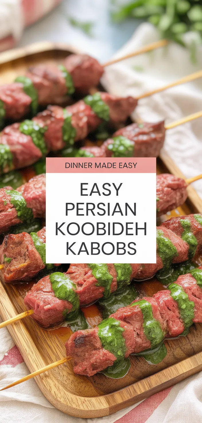 A photo of Easy Persian Koobideh Kabobs Recipe