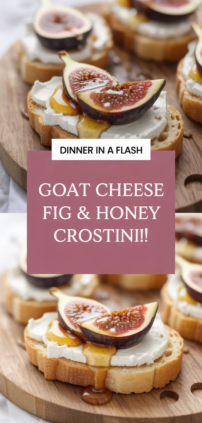 A photo of Goat Cheese Fig & Honey Crostini!! Recipe