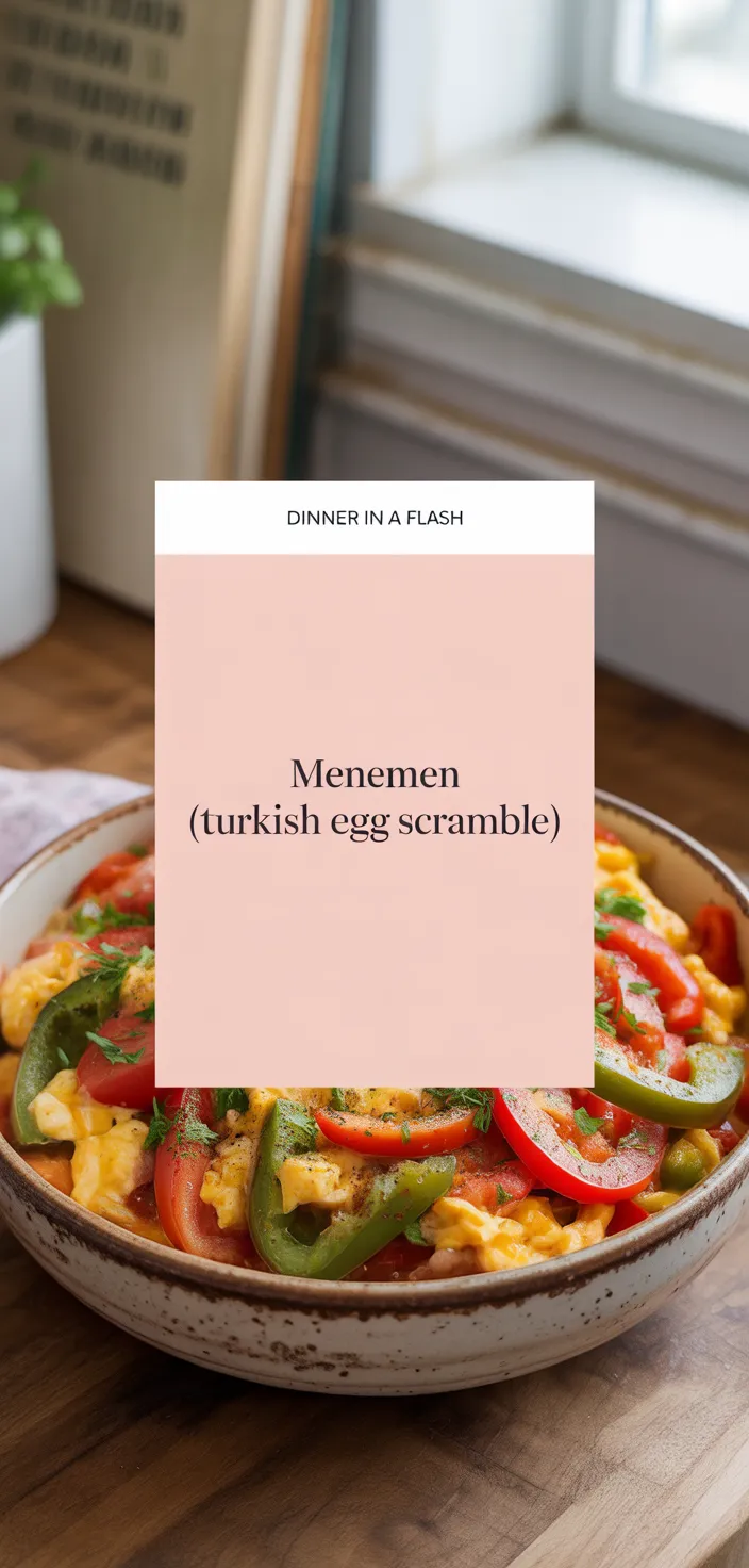 A photo of Menemen (Turkish Egg Scramble) Recipe