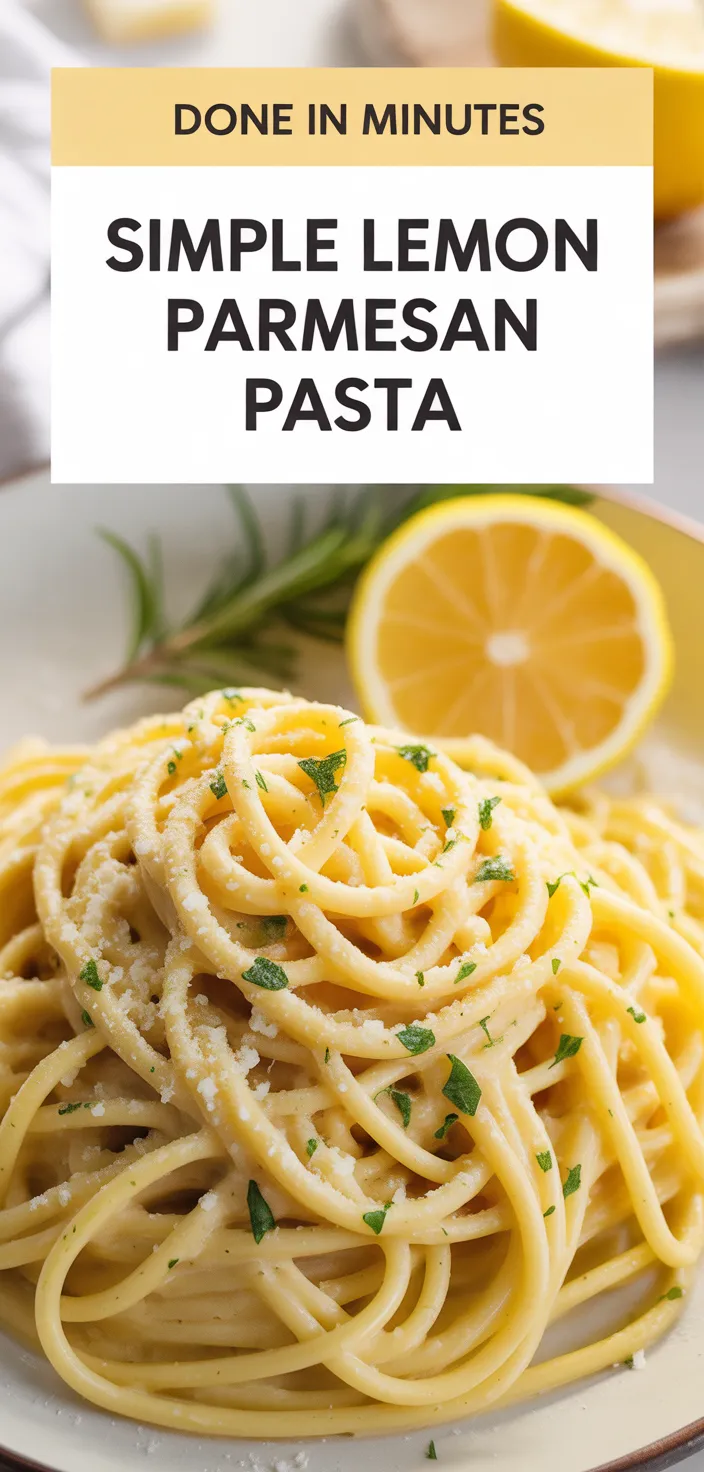 A photo of Simple Lemon Parmesan Pasta Recipe