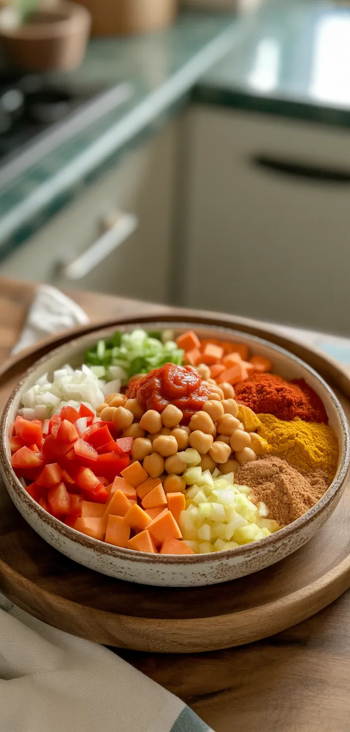 Ingredients photo for Easy Moroccan Chickpea Stew Recipe
