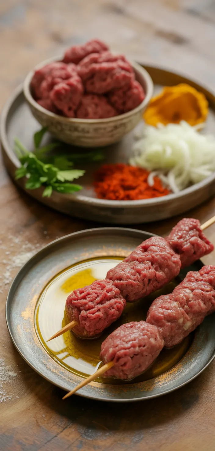 Ingredients photo for Easy Persian Koobideh Kabobs Recipe