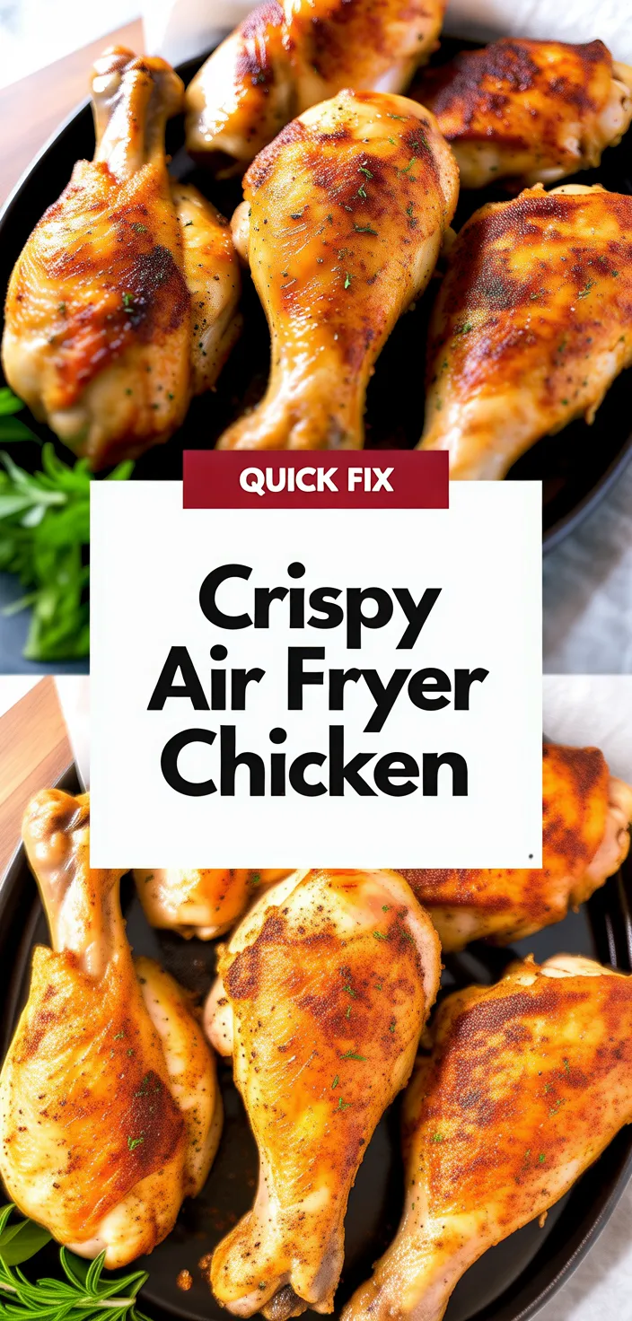 A photo of Crispy & Juicy Air Fryer Chicken Legs Recipe